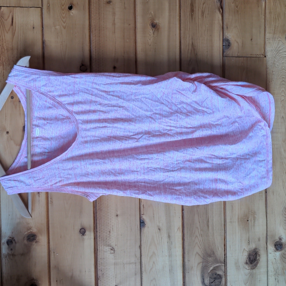 Super cute cotton blend maternity tank,  medium pink